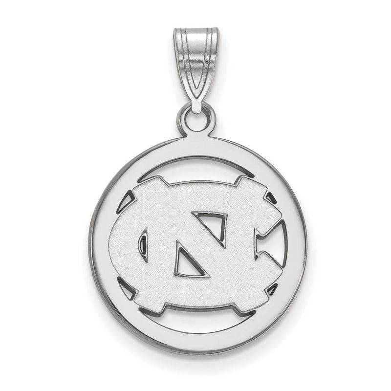 Sterling Silver North Carolina Small Circle Pendant